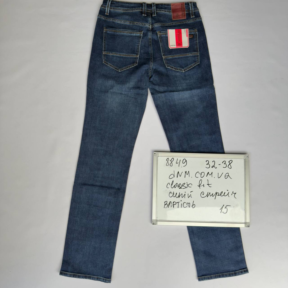 Fangsida  Класичні джинси синього кольору Classic fit 32-38 8849