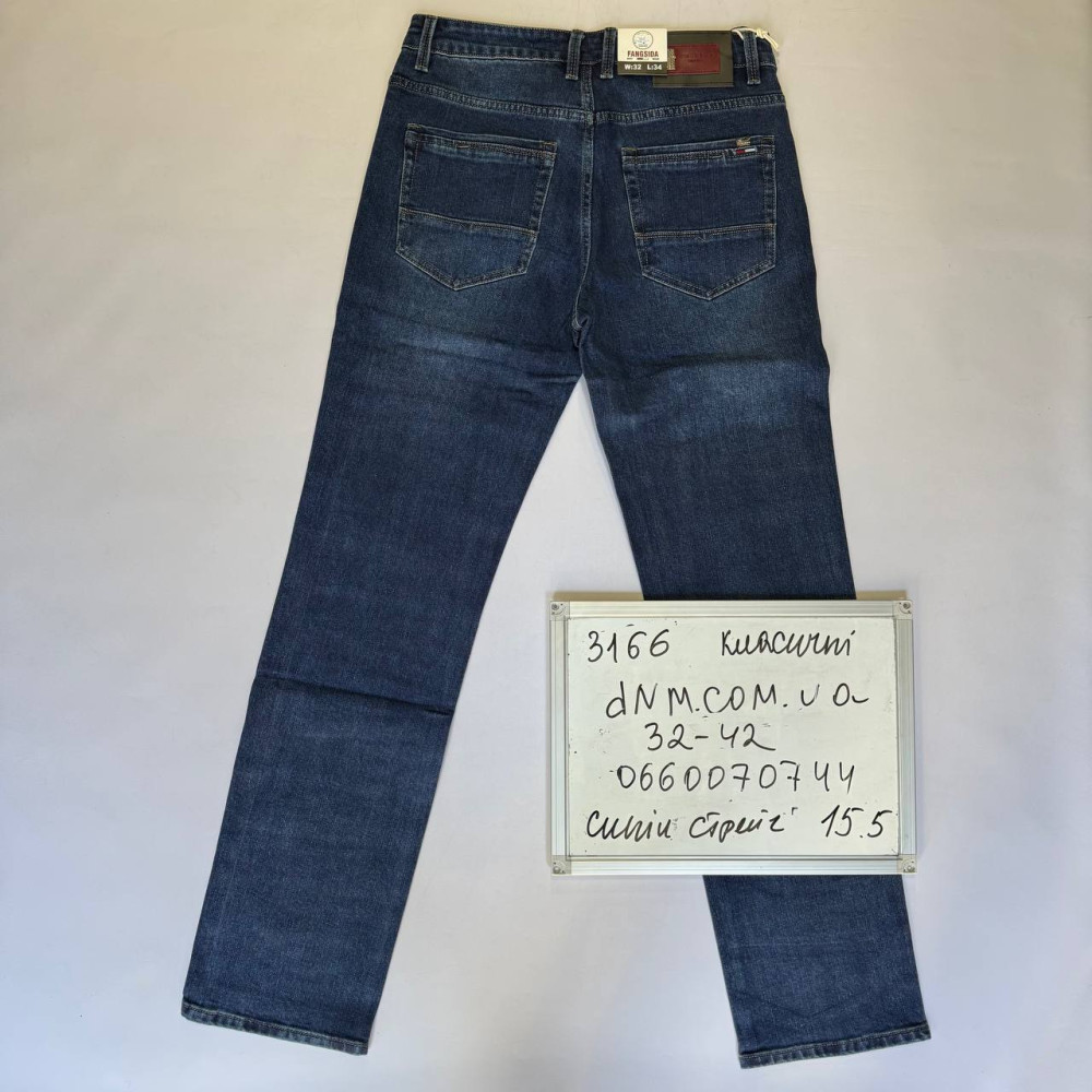 Fangsida  Класичні джинси синього кольору Classic fit 32-42 3166