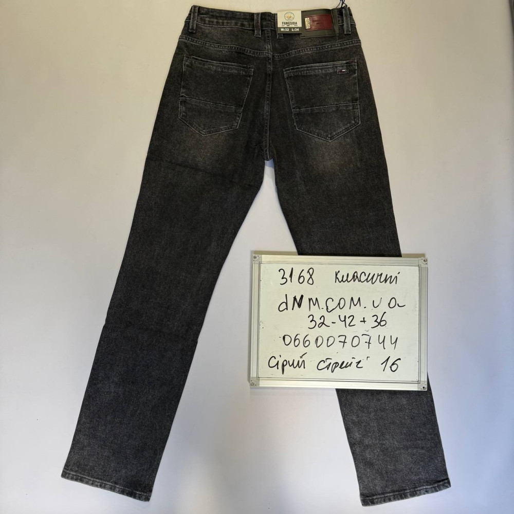 Fangsida  Класичні джинси сірого кольору Classic fit 32-42 3168