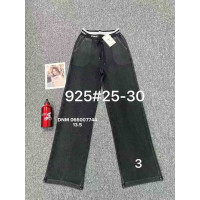 Fudeyan Wide leg брюки бавовняні сірого кольору пояс на резинці осінь 25-30 925