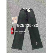 Fudeyan Wide leg брюки бавовняні сірого кольору пояс на резинці осінь 25-30 925