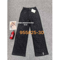 Fudeyan Wide leg брюки бавовняні сірого кольору пояс на резинці осінь 25-30 955