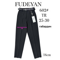 Fudeyan Класичні брюки чорного кольору штани Classic fit 25-30 602