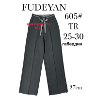 Fudeyan Класичні брюки чорного кольору штани Classic fit 25-30 605