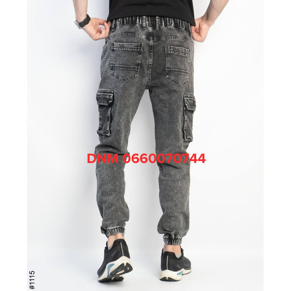 GaxGax Джогери брюки сірого кольору з боковими кишенями Jogger 32-38 1115