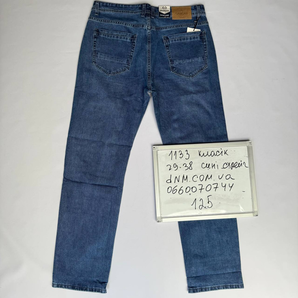 GaxGax Класичні джинси синього кольору Classic fit 29-38 1133