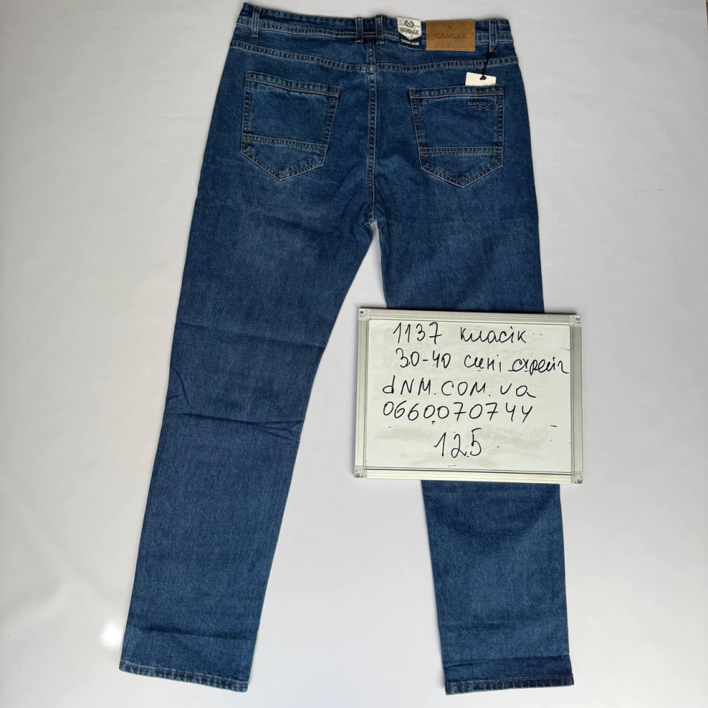 GaxGax Класичні джинси синього кольору Classic fit 30-40 1137