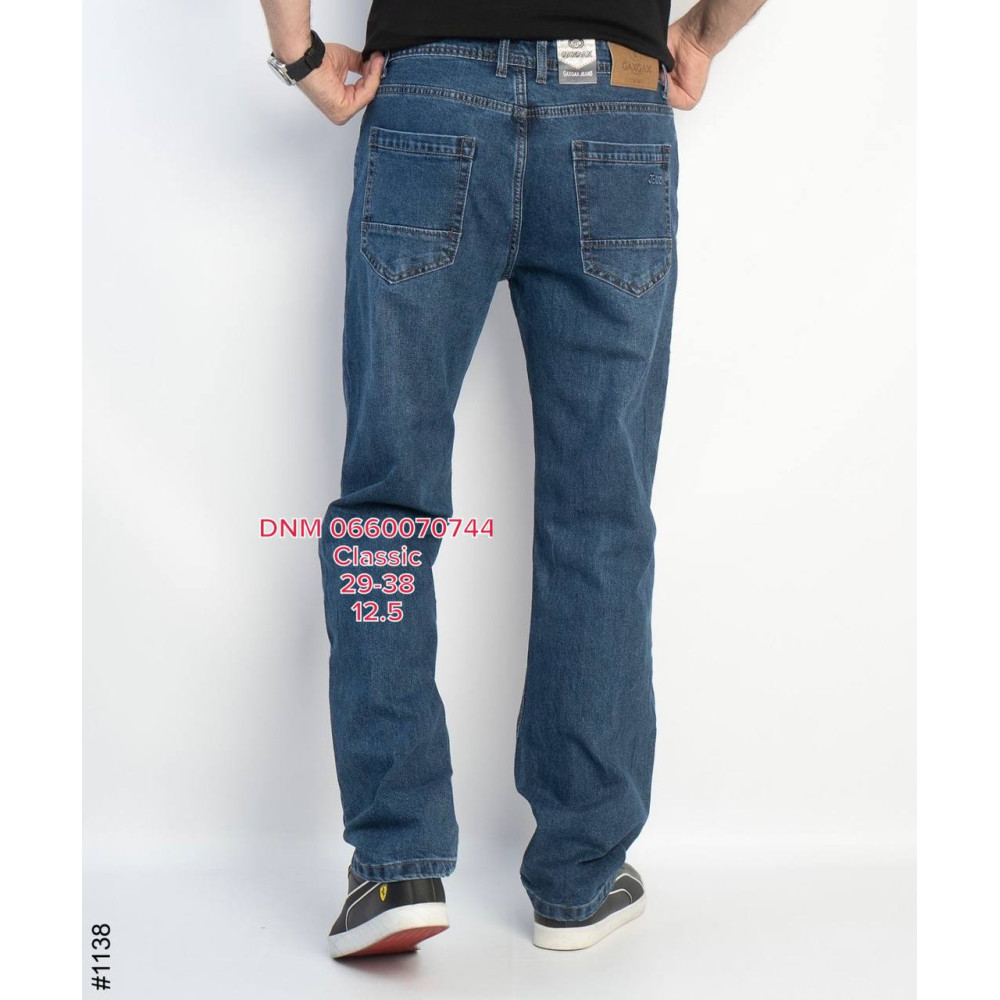 GaxGax Класичні джинси синього кольору Classic fit 29-38 1138