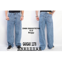 GaxGax Баггі джинси синій кольору Baggy fit 28-36 1278