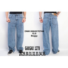 GaxGax Баггі джинси синій кольору Baggy fit 28-36 1278