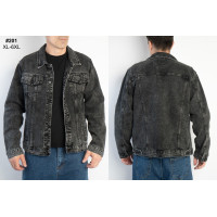 GaxGax Куртка джинсова сірого кольору стрейч XL-6XL 201