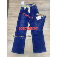 Kt moss Wide leg джинси широкие синього кольору демімезон стрейчеві 25-30 9087
