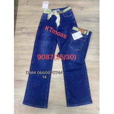 Kt moss Wide leg джинси широкие синього кольору демімезон стрейчеві 25-30 9087