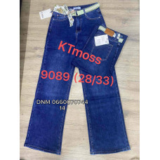 Kt moss Wide leg джинси широкие синього кольору демімезон стрейчеві 28-33 9089