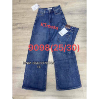 Kt moss Wide leg джинси широкие синього кольору демімезон стрейчеві 25-30 9098