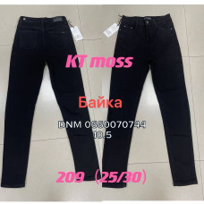 Kt moss Американка джинси чорного кольору утеплені байка зима Skinny 25-30 209