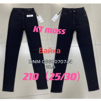 Kt moss Американка джинси чорного кольору утеплені байка зима Skinny 25-30 210