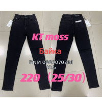 Kt moss Американка джинси чорного кольору утеплені байка зима Skinny 25-30 220