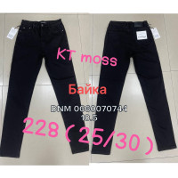 Kt moss Американка джинси чорного кольору утеплені байка зима Skinny 25-30 228