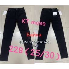 Kt moss Американка джинси чорного кольору утеплені байка зима Skinny 25-30 228