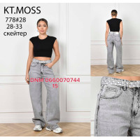 Kt moss Скейтер джинси сірого кольору Skater fit 28-33 778