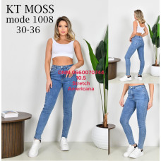 Kt moss Американка джинси блакитного кольору стрейч весна Skinny скіні 30-36 1008