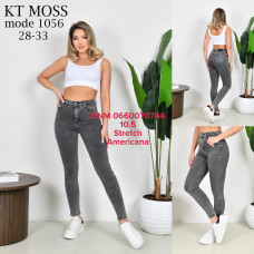 Kt moss Американка джинси сірого кольору стрейч весна Skinny скіні 28-33 1056