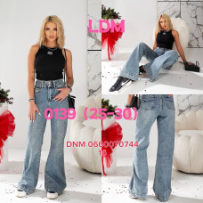LDM  Wide leg джинси широкі блакитного кольору 25-30 0139
