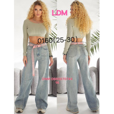 LDM  Wide leg джинси широкі блакитного кольору 25-30 0160