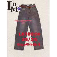 LDM  Баггі джинси коричневого кольору Baggy fit 25-30 07005