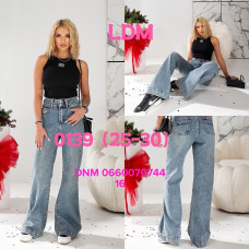 LDM  Wide leg джинси синього кольору широкі 25-30 0139