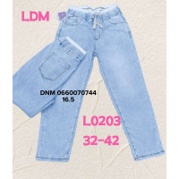 LDM  Мом джинси блакитного кольору Mom fit 32-42 0203