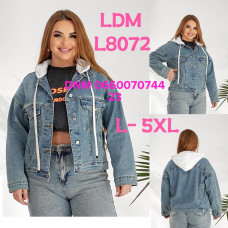 LDM  Куртка джинсова іржавого кольору L-5XL 8072