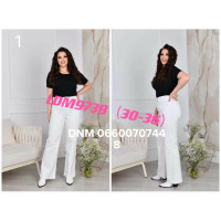 LDM  Wide leg джинси білого кольору стрейч 30-36 9738