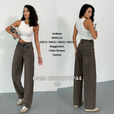 Ladena  Баггі джинси коричневого шоколадного кольору Baggy 34-40 5082-3