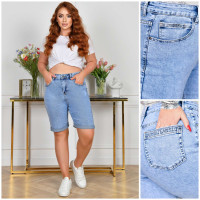 Lady N  Шорти джинсові блакитного кольору 32-42 786-1