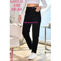 Lady N  Мом джинси чорного кольору Mom fit 28-33 100