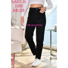 Lady N  Мом джинси чорного кольору Mom fit 28-33 100