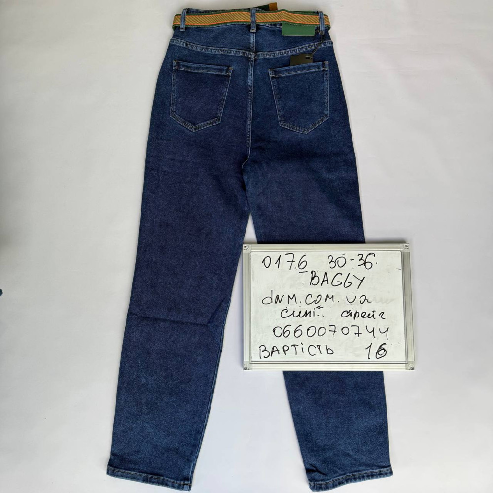 Lady N  Баггі джинси синього кольору Baggy 30-36 0176