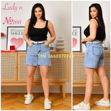 Lady N  Шорти джинсові блакитного кольору стрейч літо 30-36 166