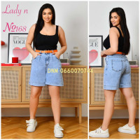 Lady N  Шорти джинсові блакитного кольору стрейч літо 31-38 168