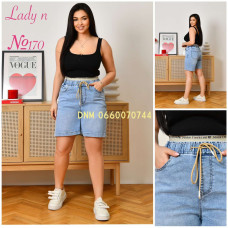 Lady N  Шорти джинсові блакитного кольору стрейч літо 31-38 170