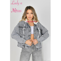 Lady N  Куртка джинсова сірого кольору XS/2XL 816