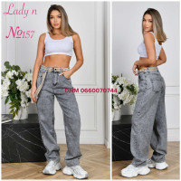 Lady N  Баггі джинси сірого кольору Baggy 28-33 157