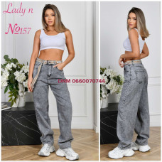 Lady N  Баггі джинси сірого кольору Baggy 28-33 157