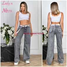 Lady N  Палаццо джинси сірого кольору Palazzo 28-33 159