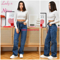 Lady N  Труби джинси широкі синього кольору 25-30 768
