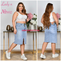 Lady N  Спідниця джинсова блакитного кольору стрейч весна 32-42 802