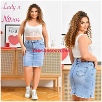 Lady N  Спідниця джинсова блакитного кольору стрейч весна 30-36 804