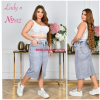 Lady N  Спідниця джинсова сірого кольору 30-36 812
